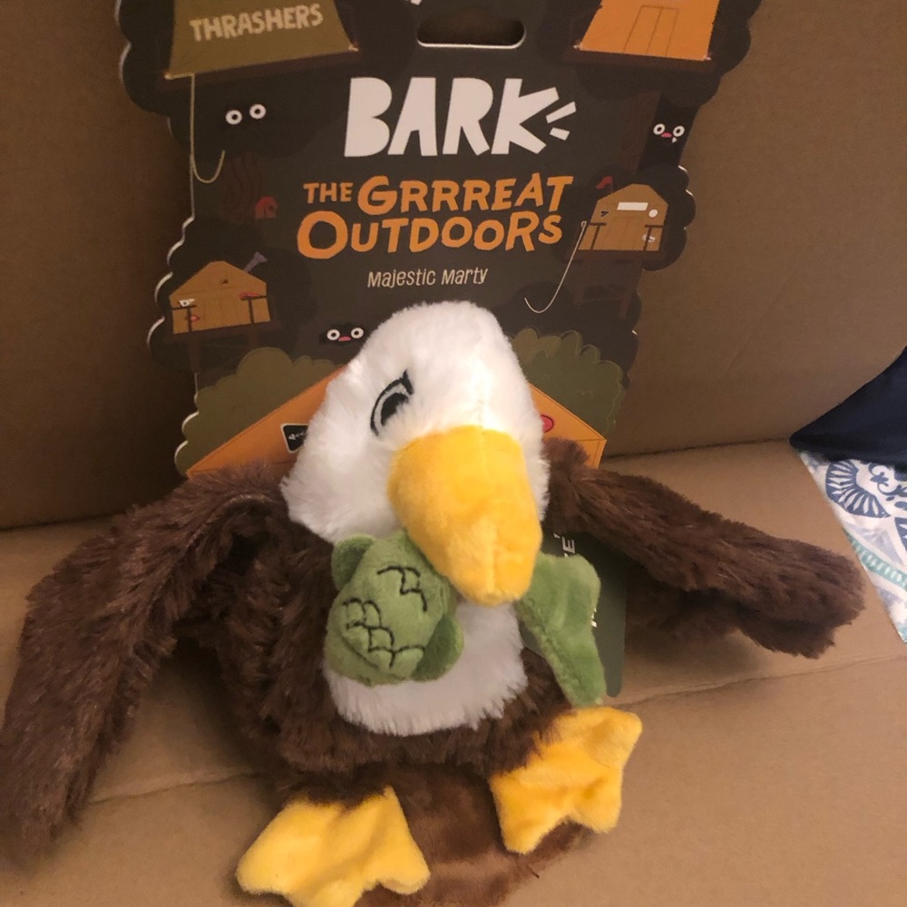 Pack of 3 dog toys !  BARK Marty the Majestic Eagle !